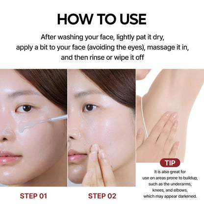 Dr. Melaxin Rice Glow Exfoliant Ampoule – 2PCS (White & Black Rice)