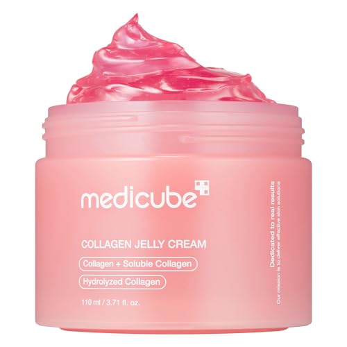 medicube Collagen Jelly Cream- Niacinamide & Freeze-Dried Hydrolyzed Collagen-Boosts skin barrier hydration & gives 24h Glow & Firmer looking skin | No artificial color, Korean skincare 