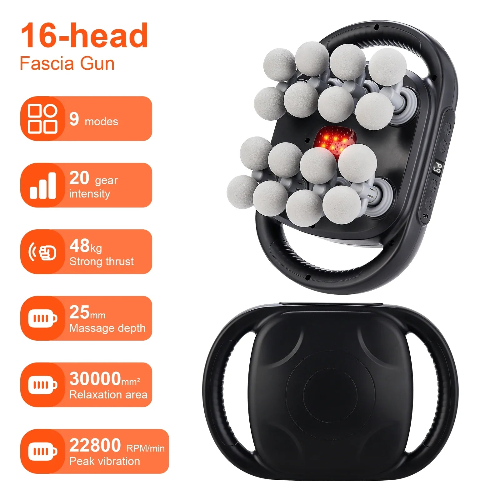16-Head Body Massage Gun