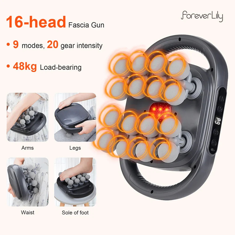 16-Head Body Massage Gun